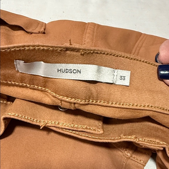 Anthropologie | Hudson Barbara Coated Bootcut Jeans in Toffee Size 33 - Picture 13 of 16